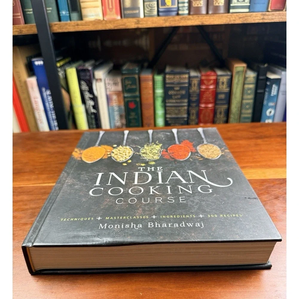 Indian Cookery Course by Monisha Bharadwaj Hardback Cookbook
